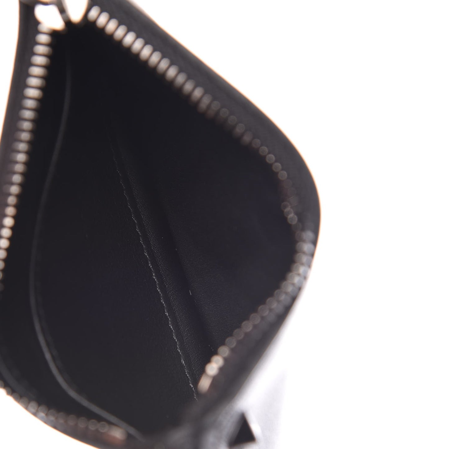 Vitello Rockstud Key Coin Case Card Holder Black