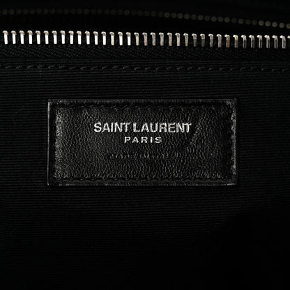Saint Laurent Gabardine Camouflage Duffle Bag Black Green 5 of 9