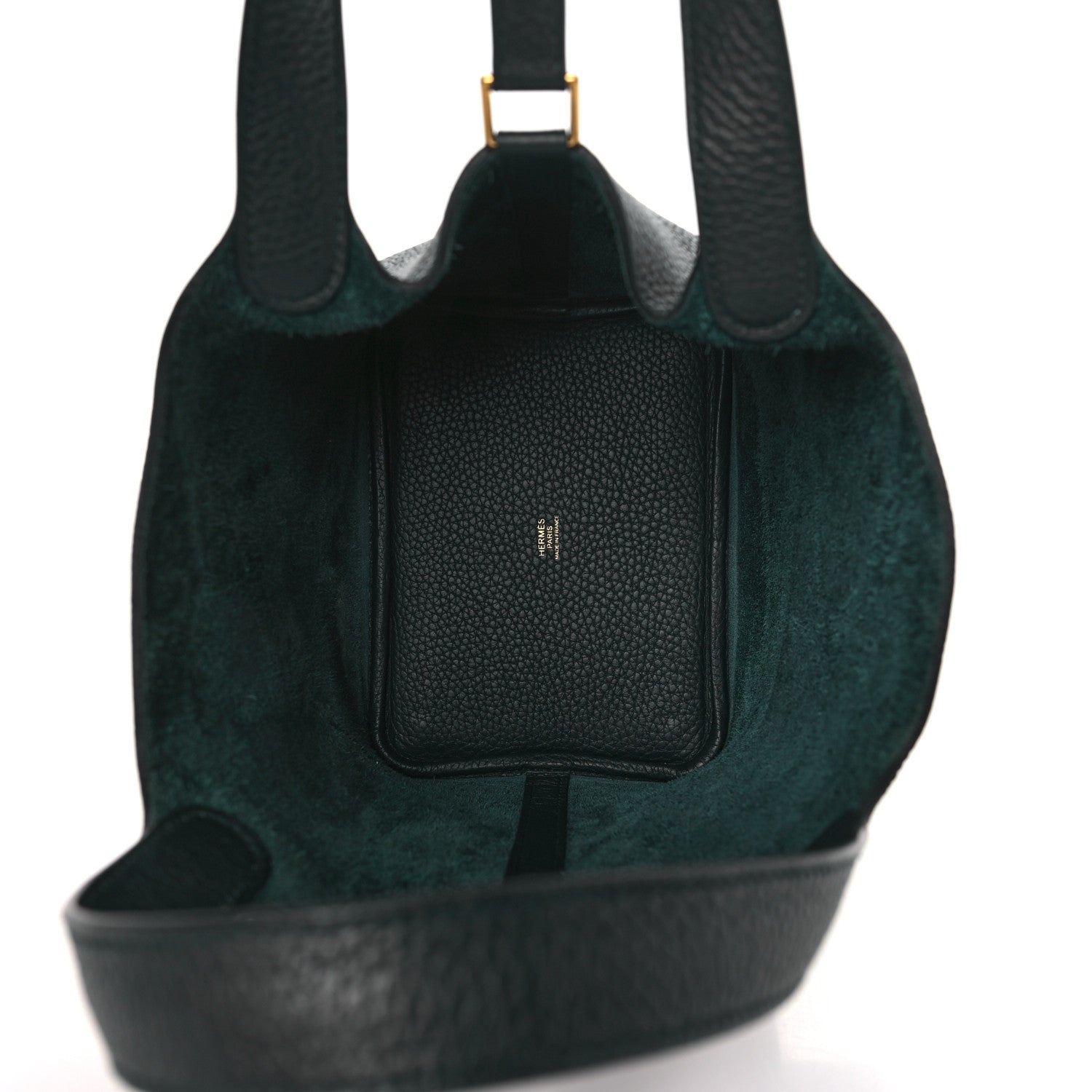 Hermes Taurillon Clemence Picotin Lock 18 PM Vert Cypress 5 of 10