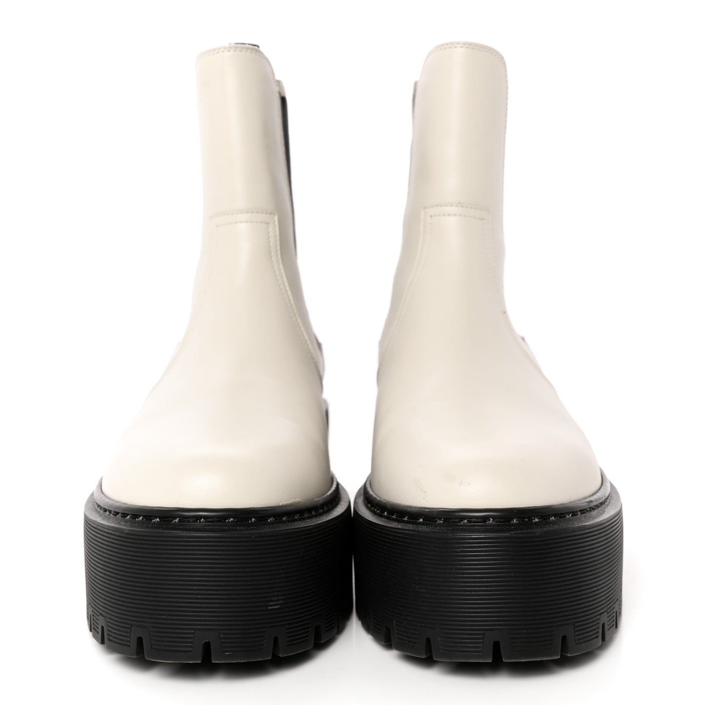 Calfskin Harrow Ankle Boots 36.5 Beige Glaise