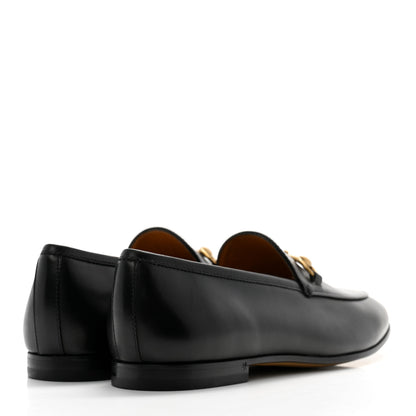 Gucci Calfskin Womens Jordaan Loafers 38.5 Black 4 of 11