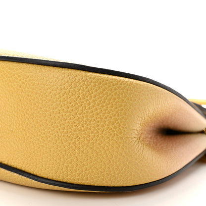 Chloe Grained Calfskin Lambskin Ombre Mini Drew Shoulder Bag Orange Mimosa 10 of 10