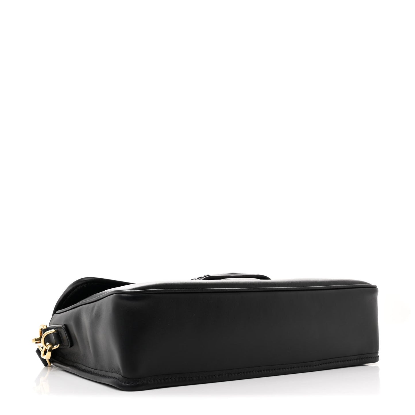 Fine Calf Penny Shoulder Bag Black