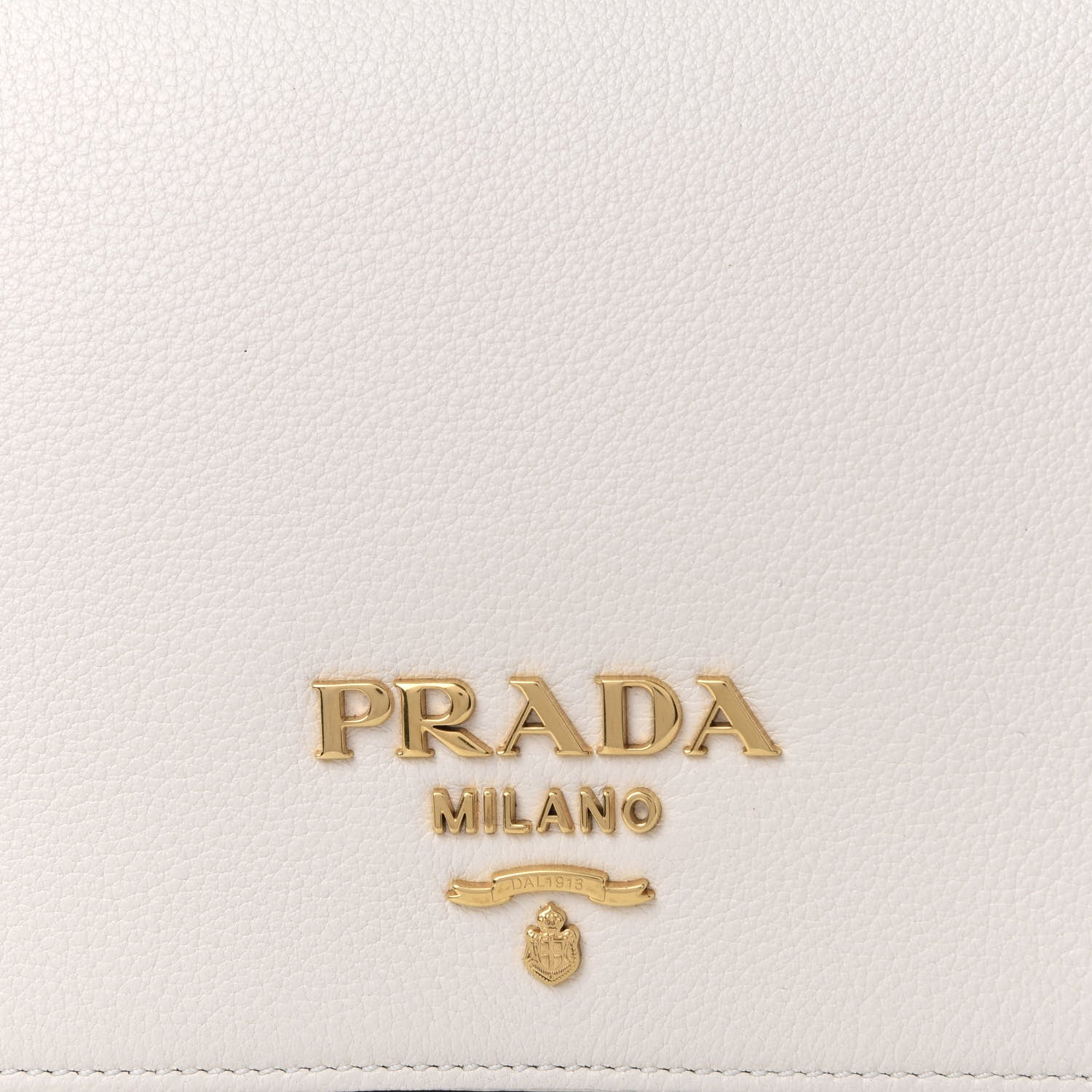 Prada Vitello Daino Flap Crossbody Bianco 8 of 8