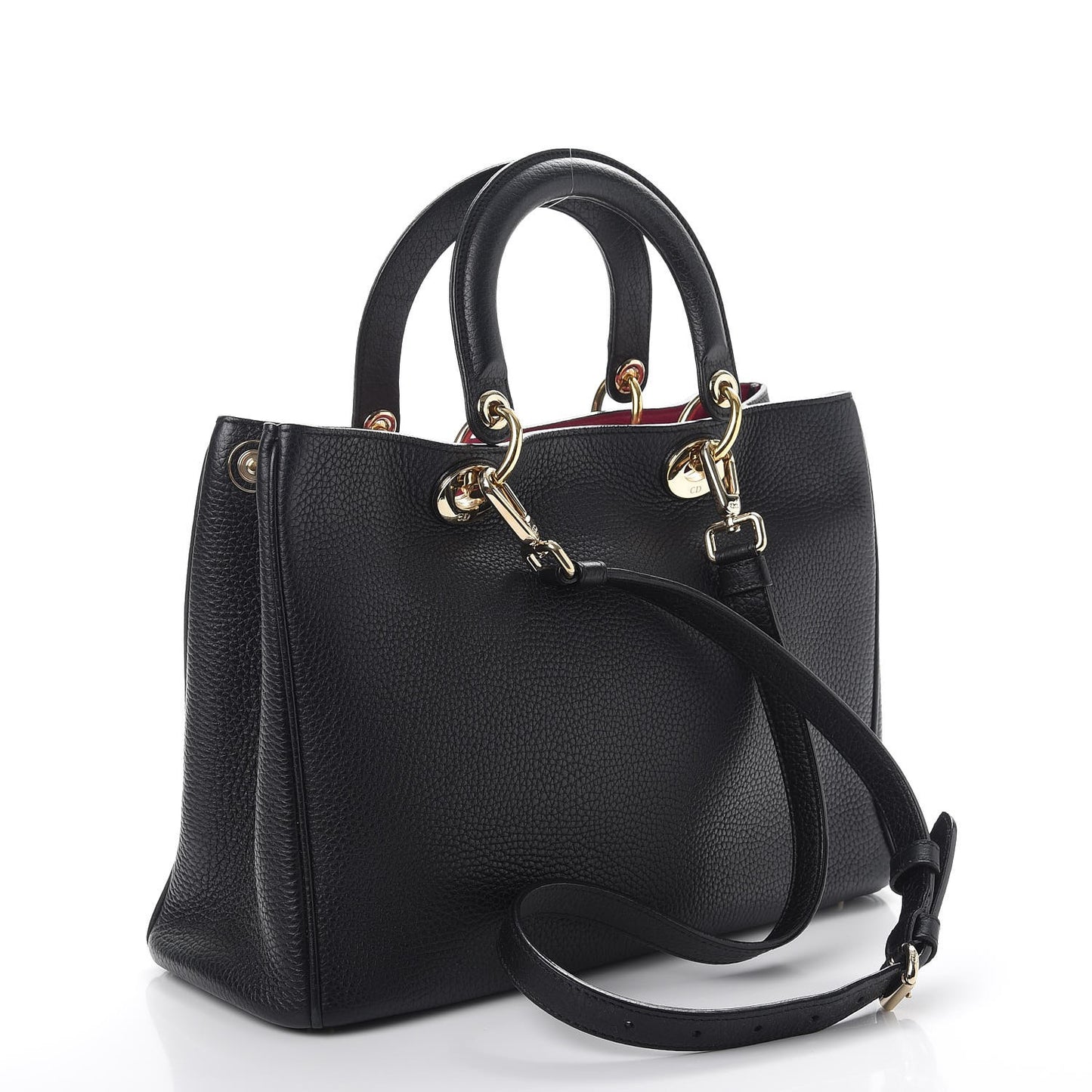 Bullcalf Medium Diorissimo Tote Black Rose Indien