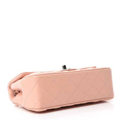 Chanel Lambskin Quilted Mini Rectangular Flap Light Pink 4 of 11