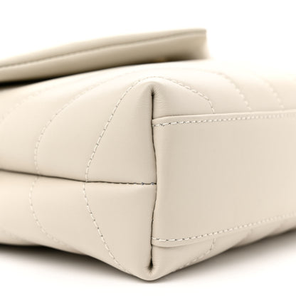 Saint Laurent Calfskin Y Quilted Monogram Toy Loulou Crossbody Bag Blanc Vintage 9 of 10