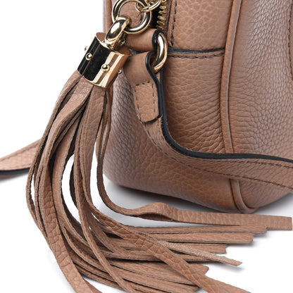 Gucci Pebbled Calfskin Small Soho Disco Bag Rose Beige 33 of 37