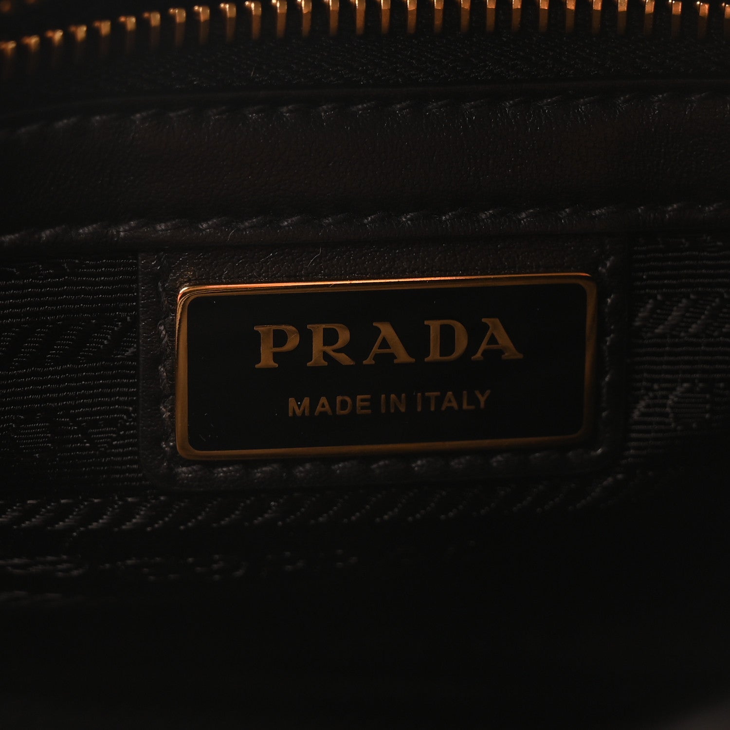 Prada Jacquard Saffiano Triangolo Symbole Embroidered Messenger Bag Black Corda 7 of 11
