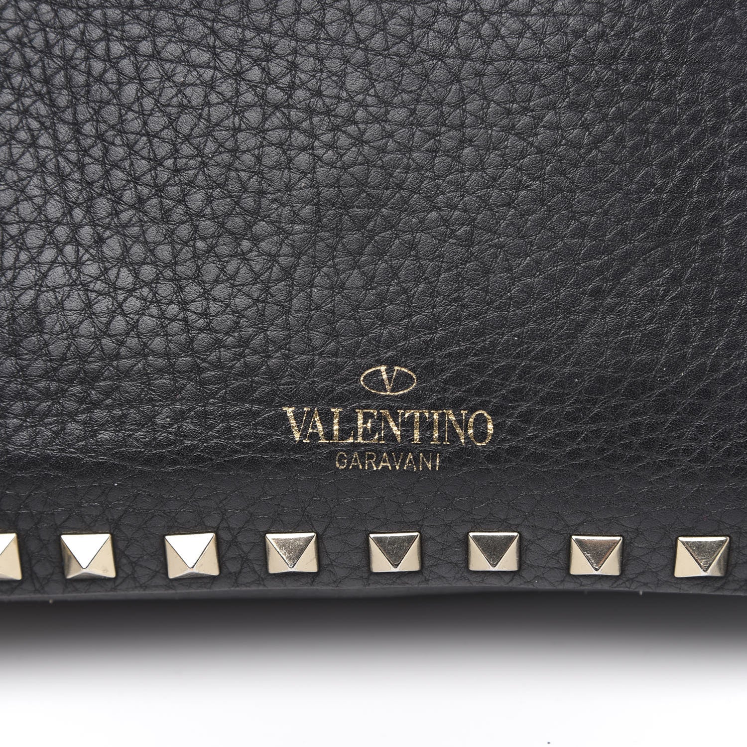 Valentino Garavani Pebbled Calfskin Rockstud Camera Crossbody Bag Black 11 of 14