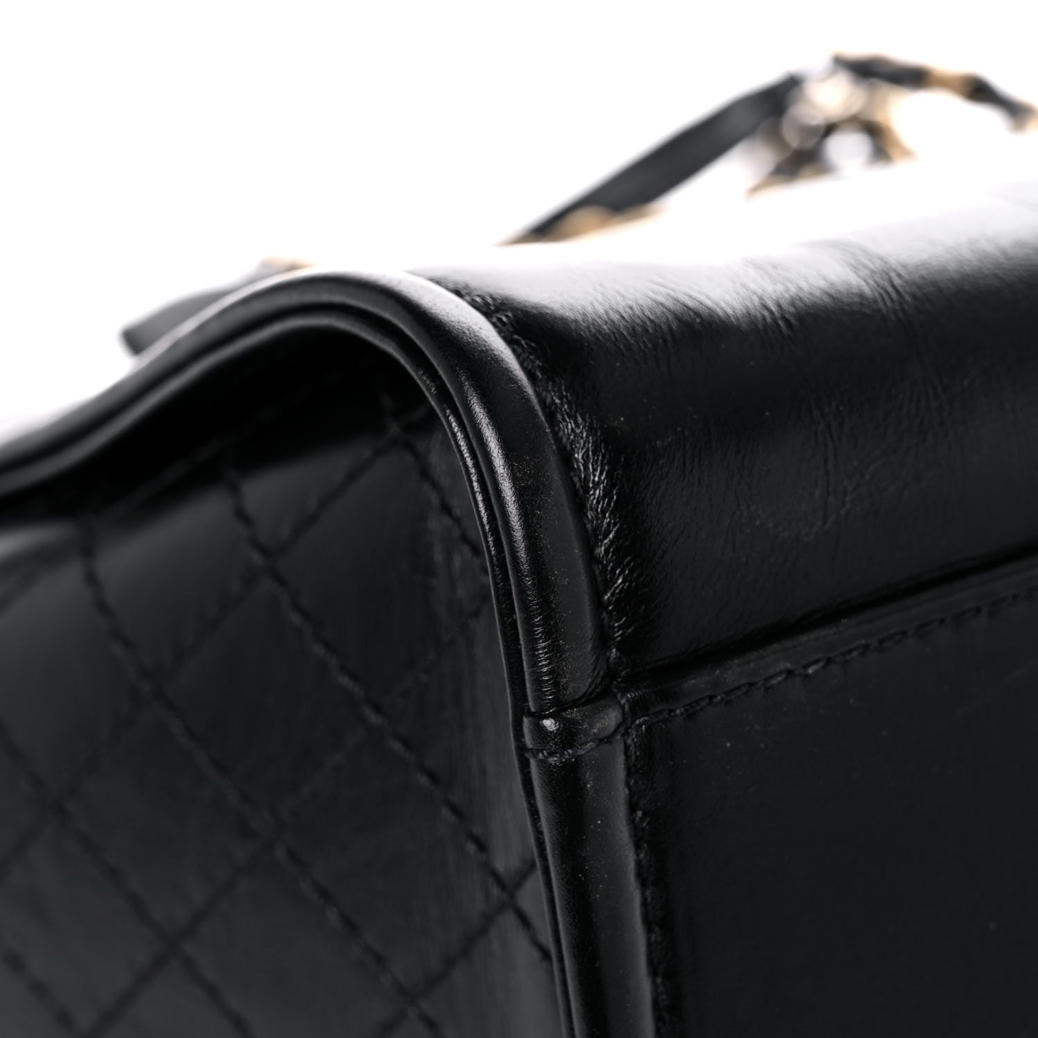 Chanel Aged Calfskin Medium Charms Deauville Tote Black 11 of 16