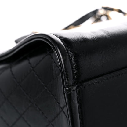 Chanel Aged Calfskin Medium Charms Deauville Tote Black 11 of 16