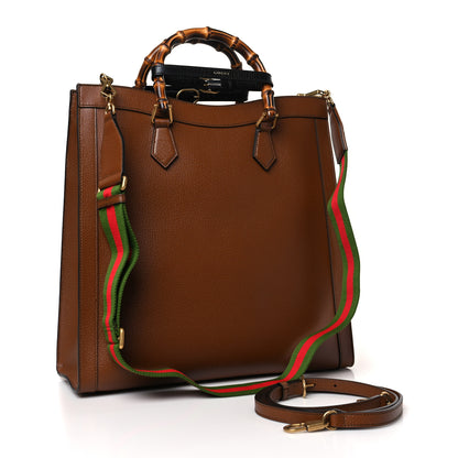 Gucci Wonka Grain Calfskin Large Diana Tote Bag Cuir Black 3 of 9