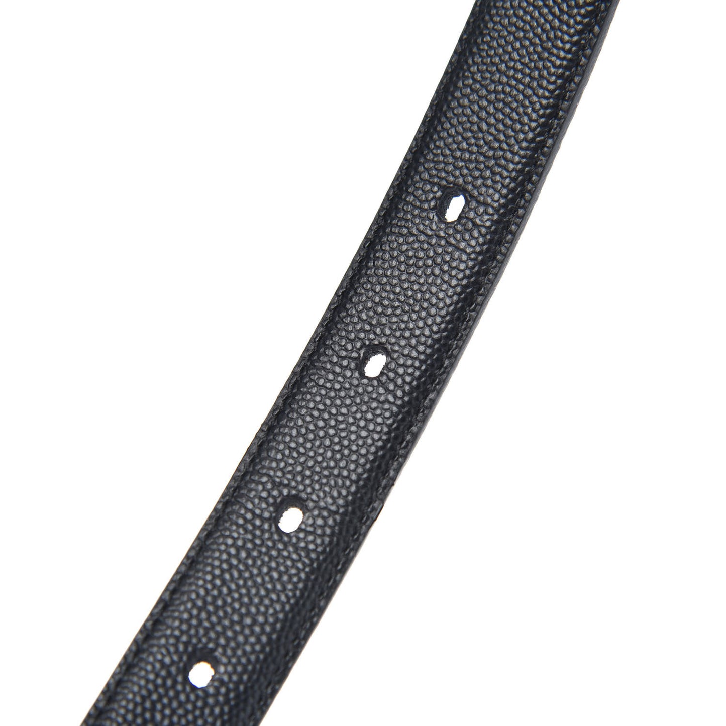 Grain De Poudre Monogram Passant Buckle Belt 85 Black