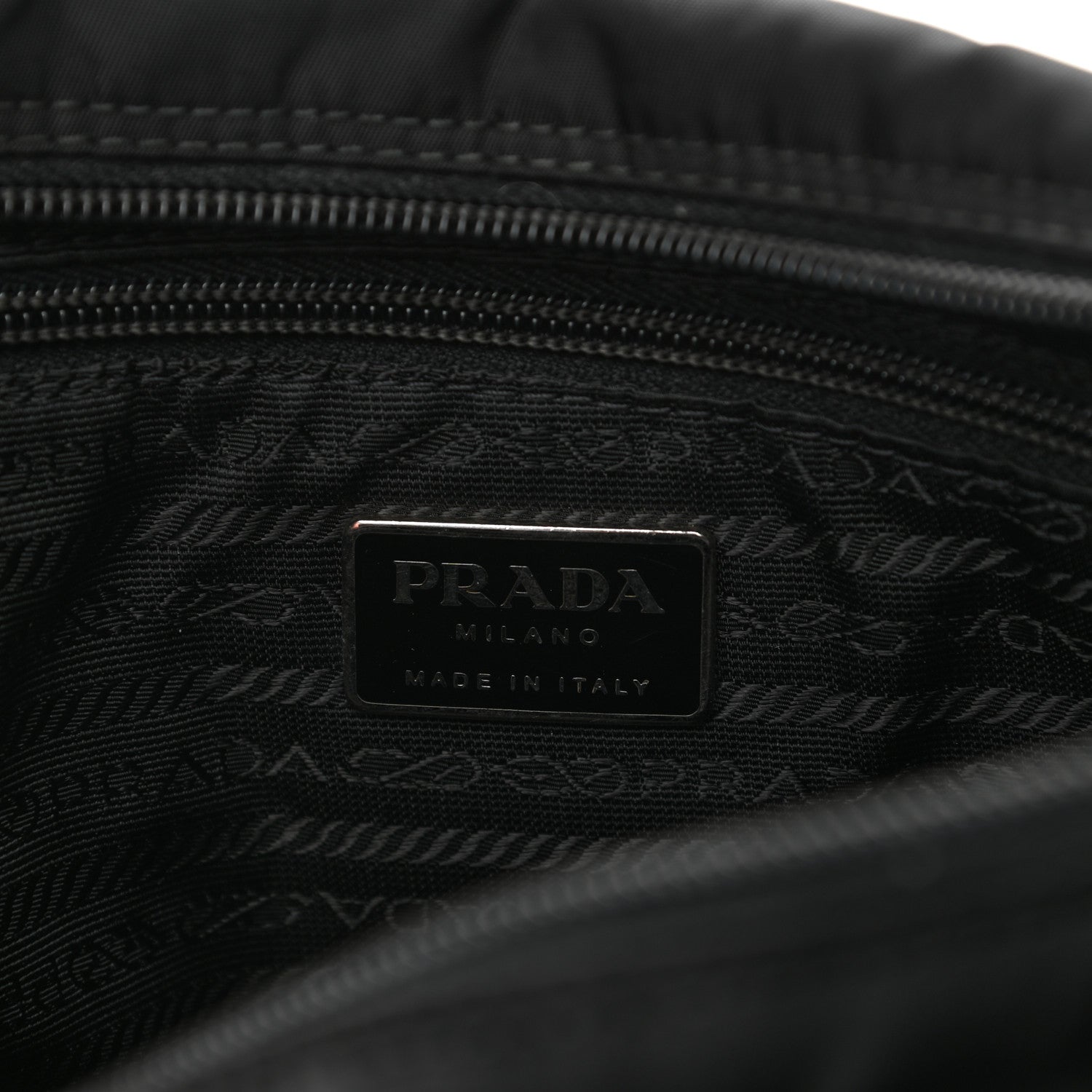 Prada Nylon Vela Messenger Bag Black 5 of 14