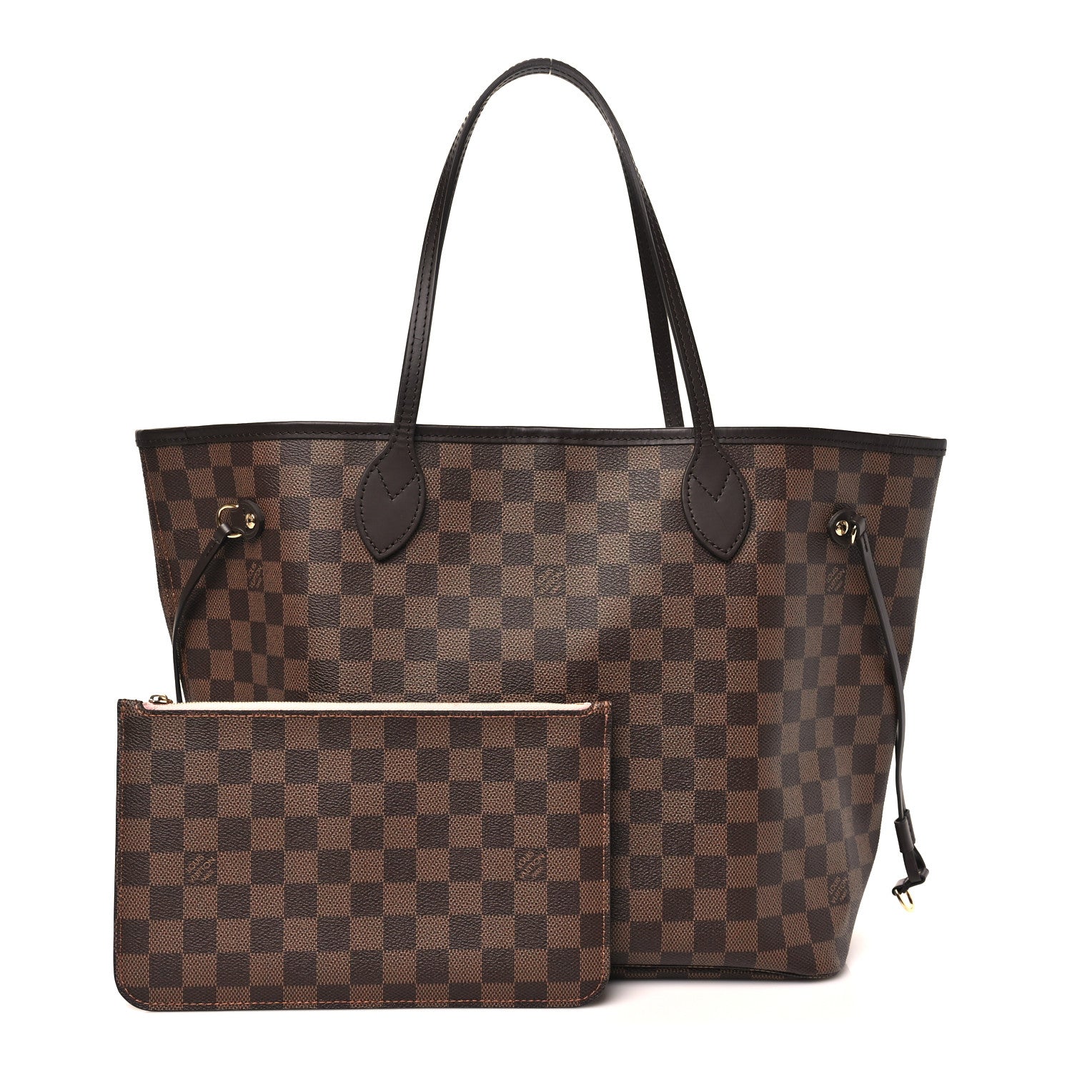 Louis Vuitton Damier Ebene Neo Neverfull MM Rose Ballerine 3 of 12