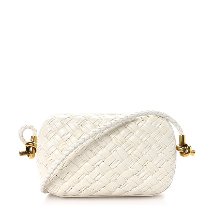 Bottega Veneta Calfskin Intrecciato Knot On Strap Bone 1 of 9