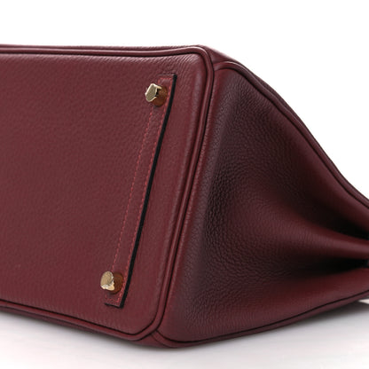 Hermes Togo Birkin 30 Rouge H 10 of 11