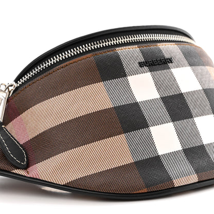 Burberry E-canvas Check Bum Bag Dark Birch Brown 10 of 11