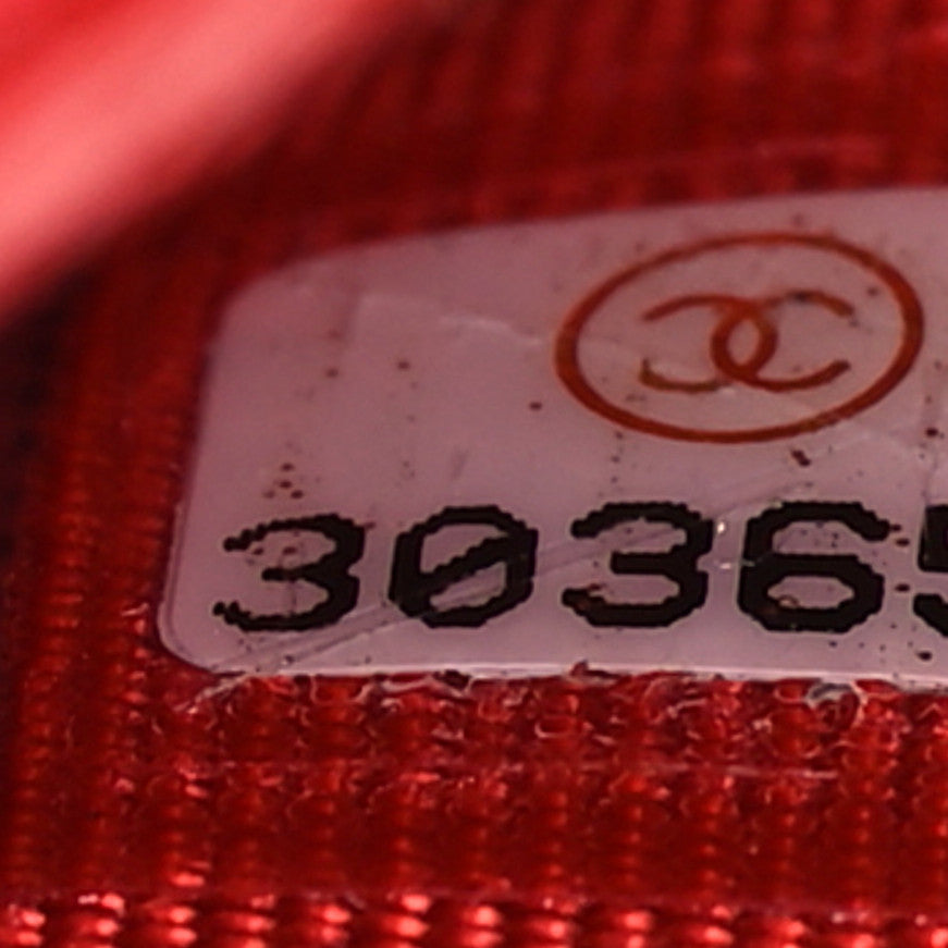 Chanel Caviar Quilted Wallet on Chain WOC Red 7 of 10