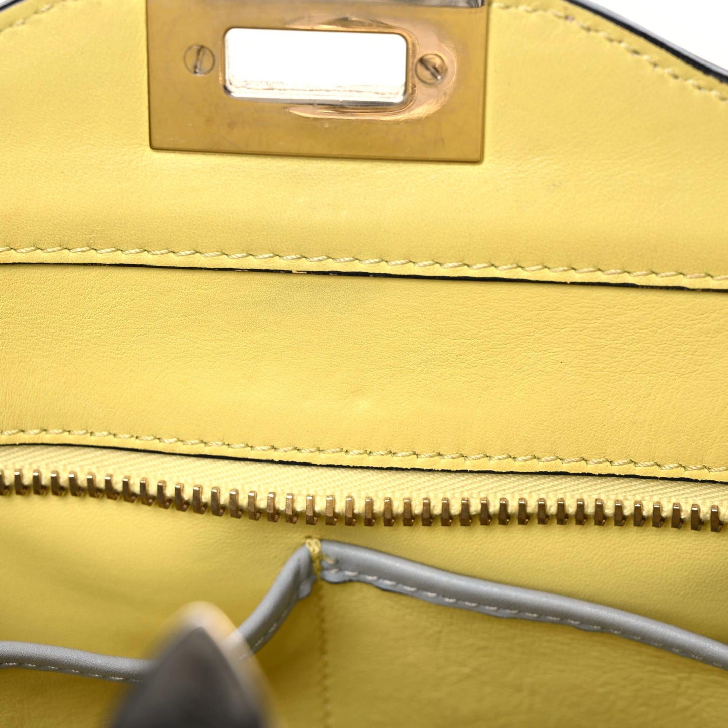 Vitello Watercolor Rockstud Double Handle Tote Rose Green Yellow Sky