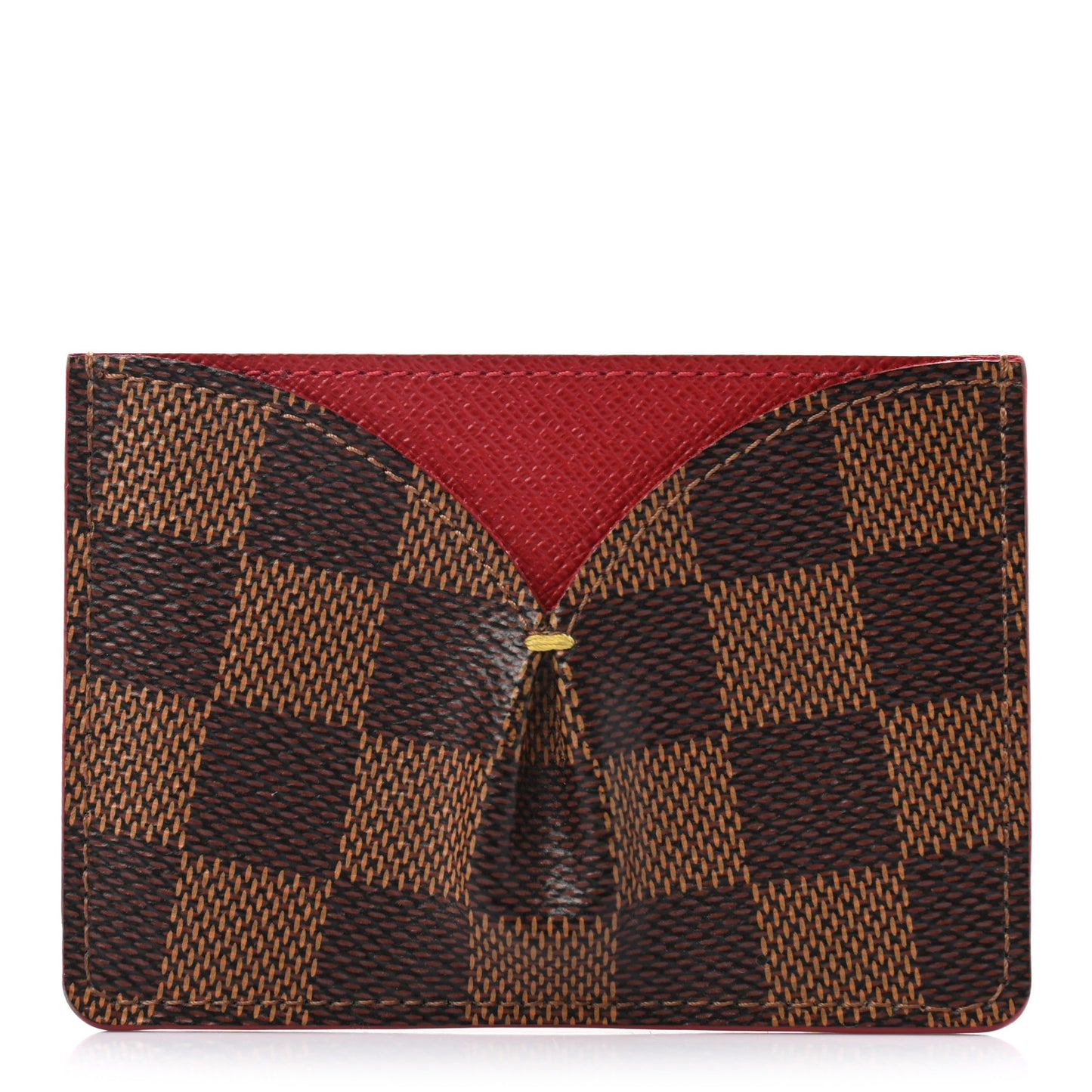 Damier Ebene Caissa Card Holder Cherry