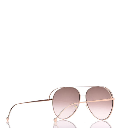 Fendi Metal Aviator Sunglasses FF0286/S Rose Gold 4 of 7