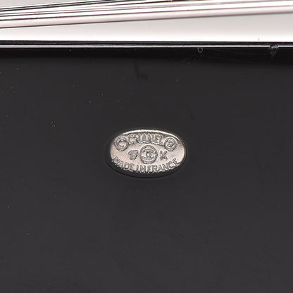 Chanel Glittered Resin Crystal Pearl CC Moon Pin Brooch Black Gold Silver 4 of 4