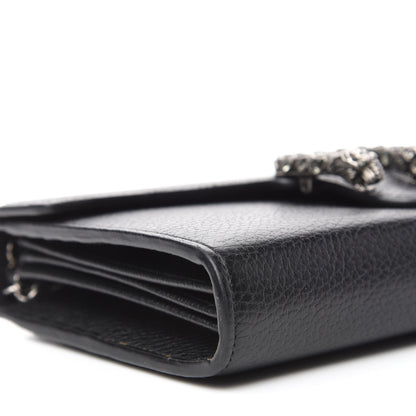 Gucci Calfskin Mini Dionysus Chain Wallet Black 6 of 10