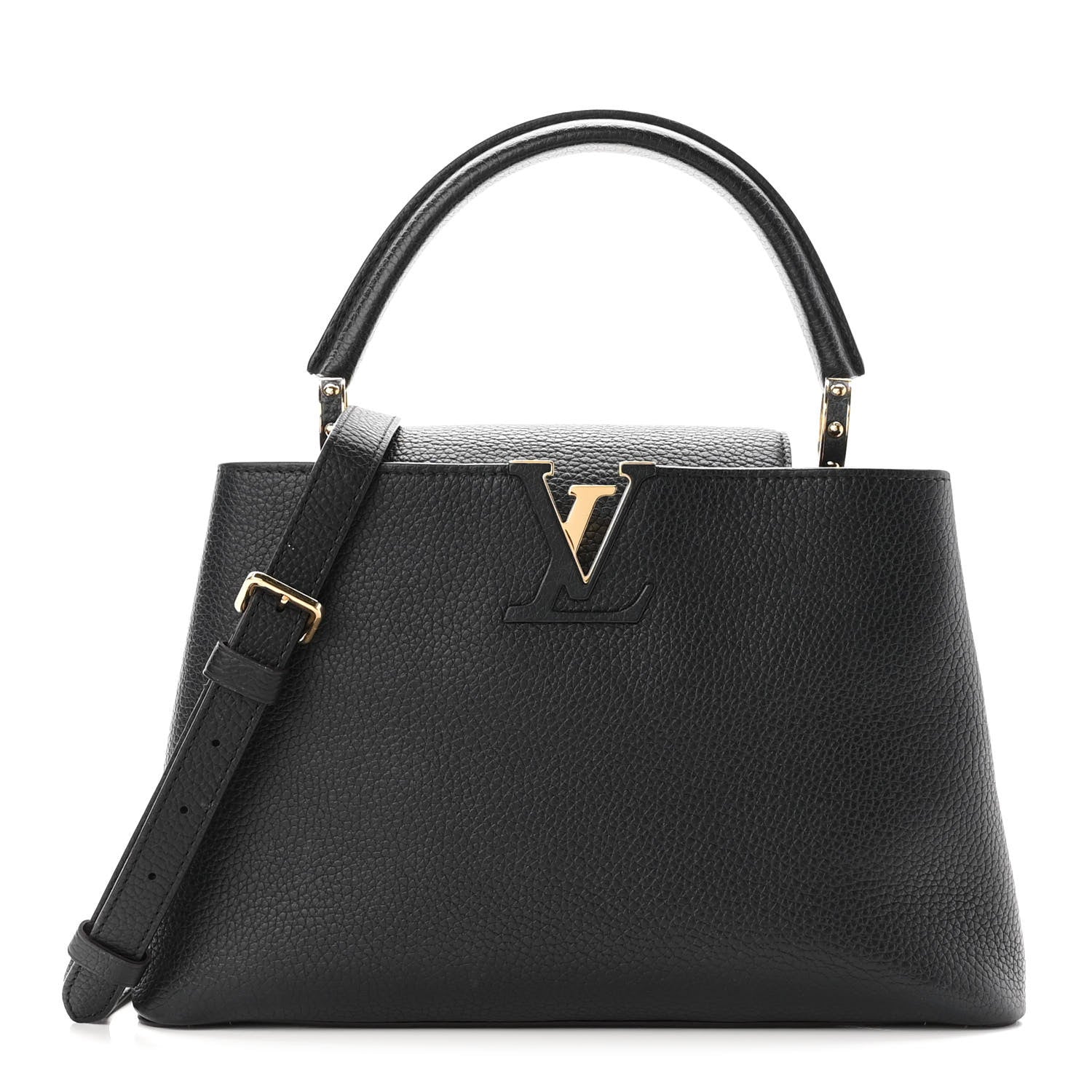Louis Vuitton Taurillon Capucines PM Black 1 of 10
