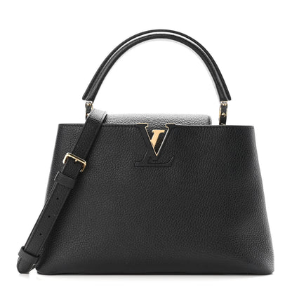 Louis Vuitton Taurillon Capucines PM Black 1 of 10