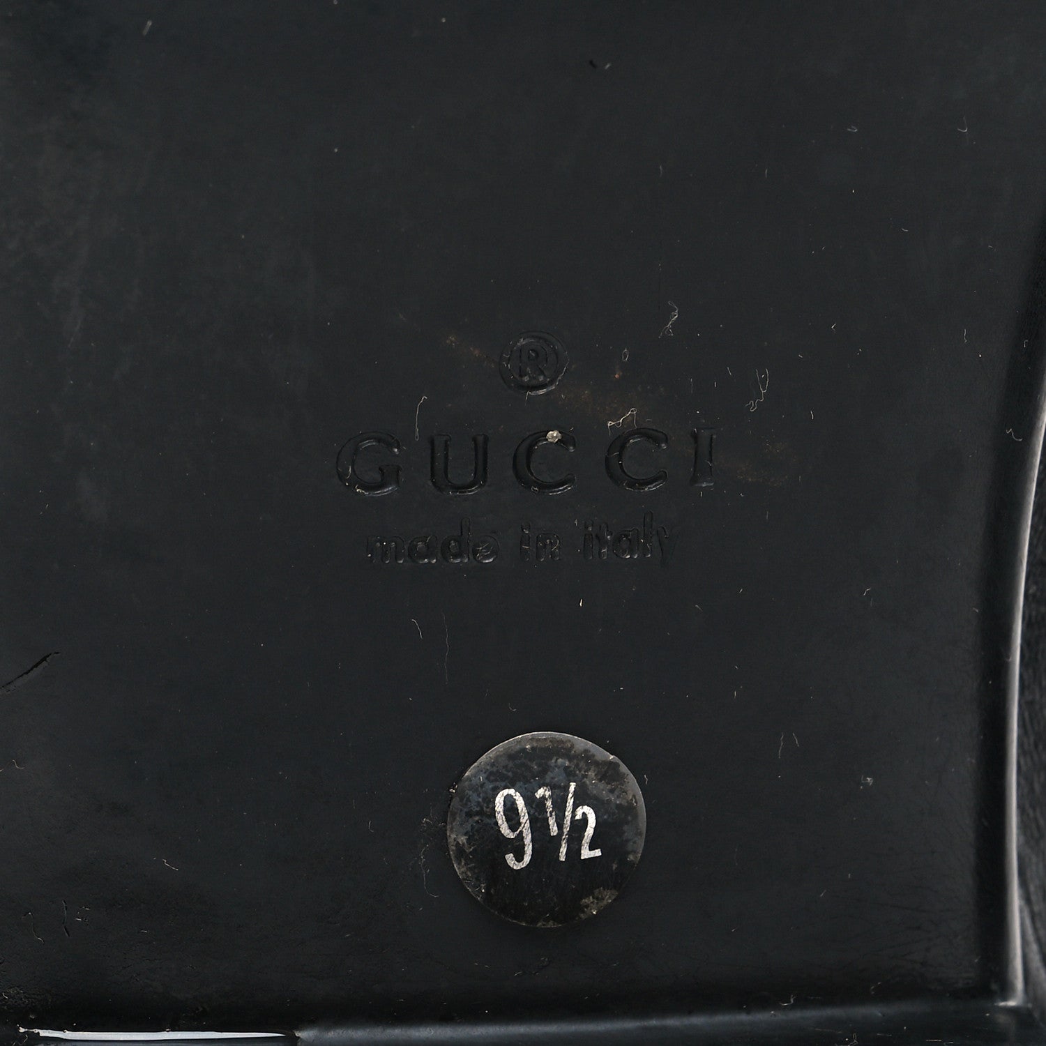 Gucci Calfskin Mens Captoe Oxford Loafers 9.5 Black 7 of 10