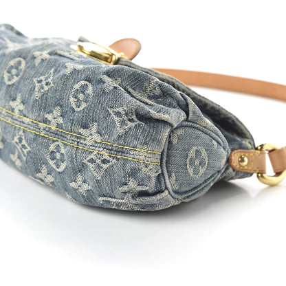 Louis Vuitton Monogram Denim Mini Pleaty Blue 7 of 9