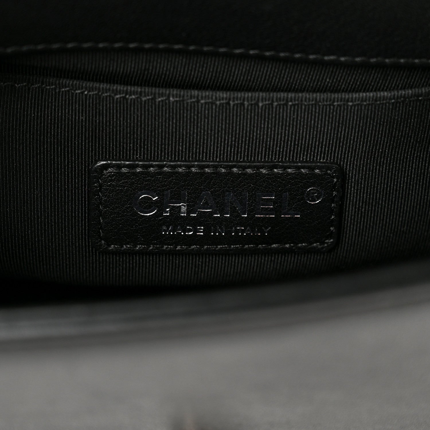 Chanel Calfskin Chevron Quilted Small Boy Flap Black 6 of 10