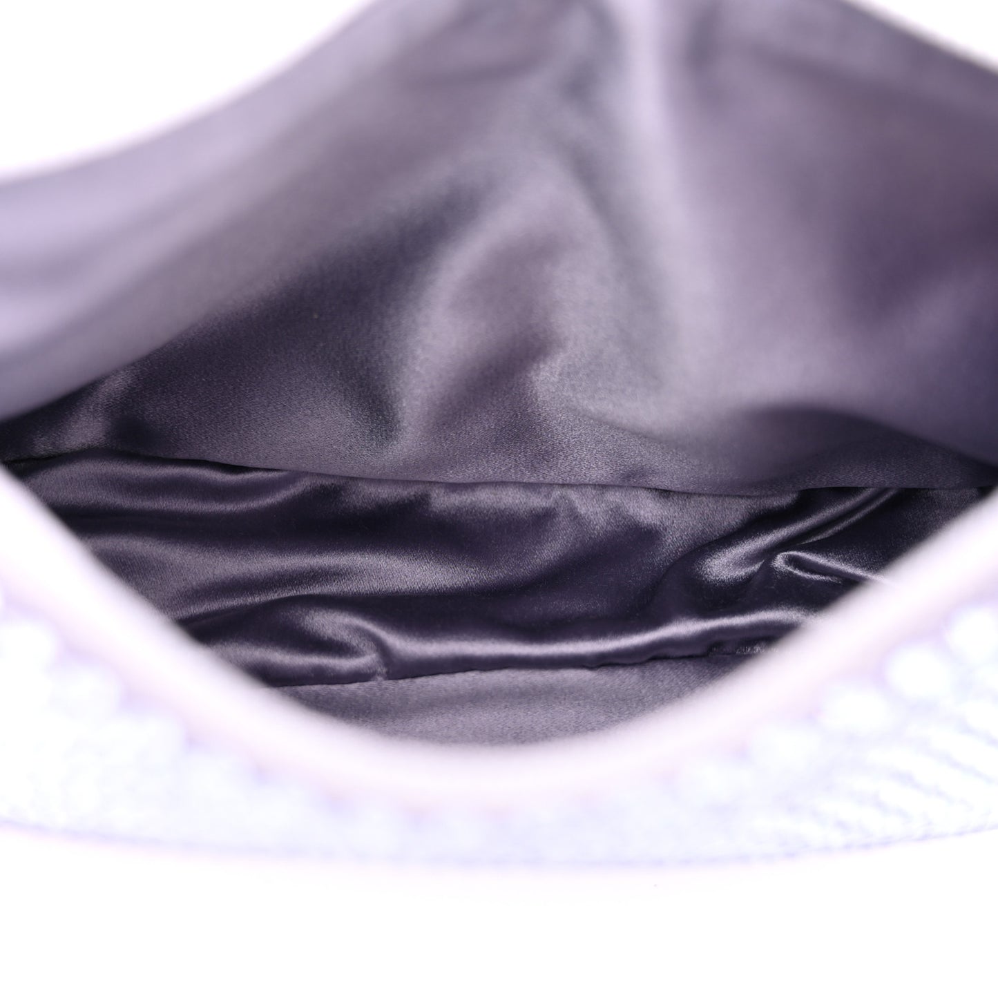 Satin Crystal Mini Re-Edition 2000 Bag Glicine