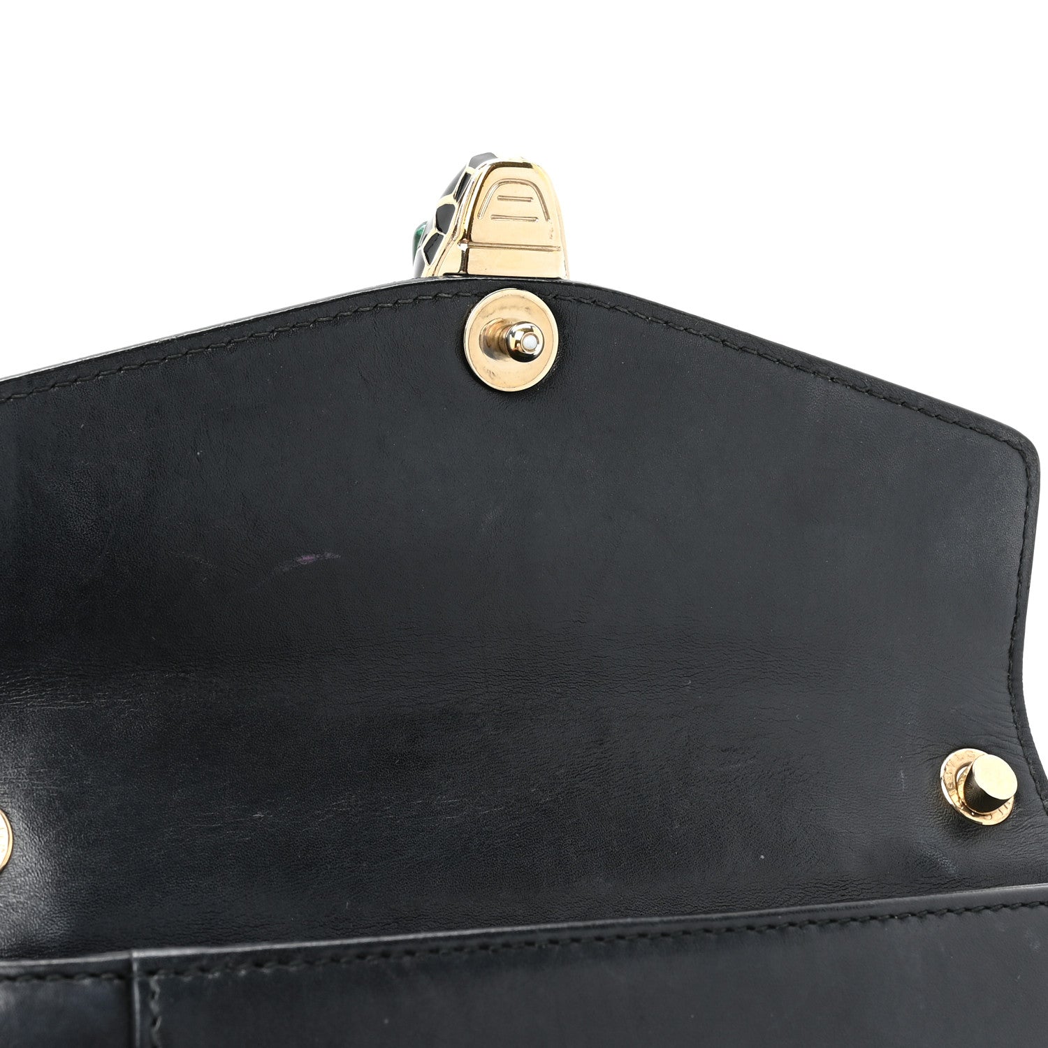 Bulgari Calfskin Serpenti Forever Crossbody Bag Black 12 of 21