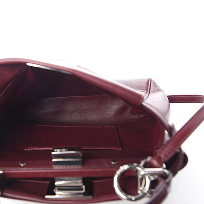 Fendi Nappa Mini Peekaboo Iconic Satchel Bordeaux 5 of 14