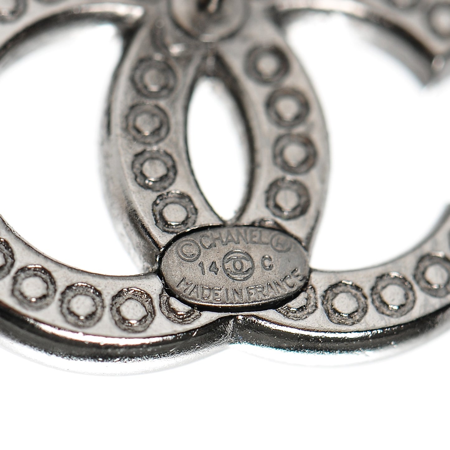 Ruthenium Crystal CC Earrings