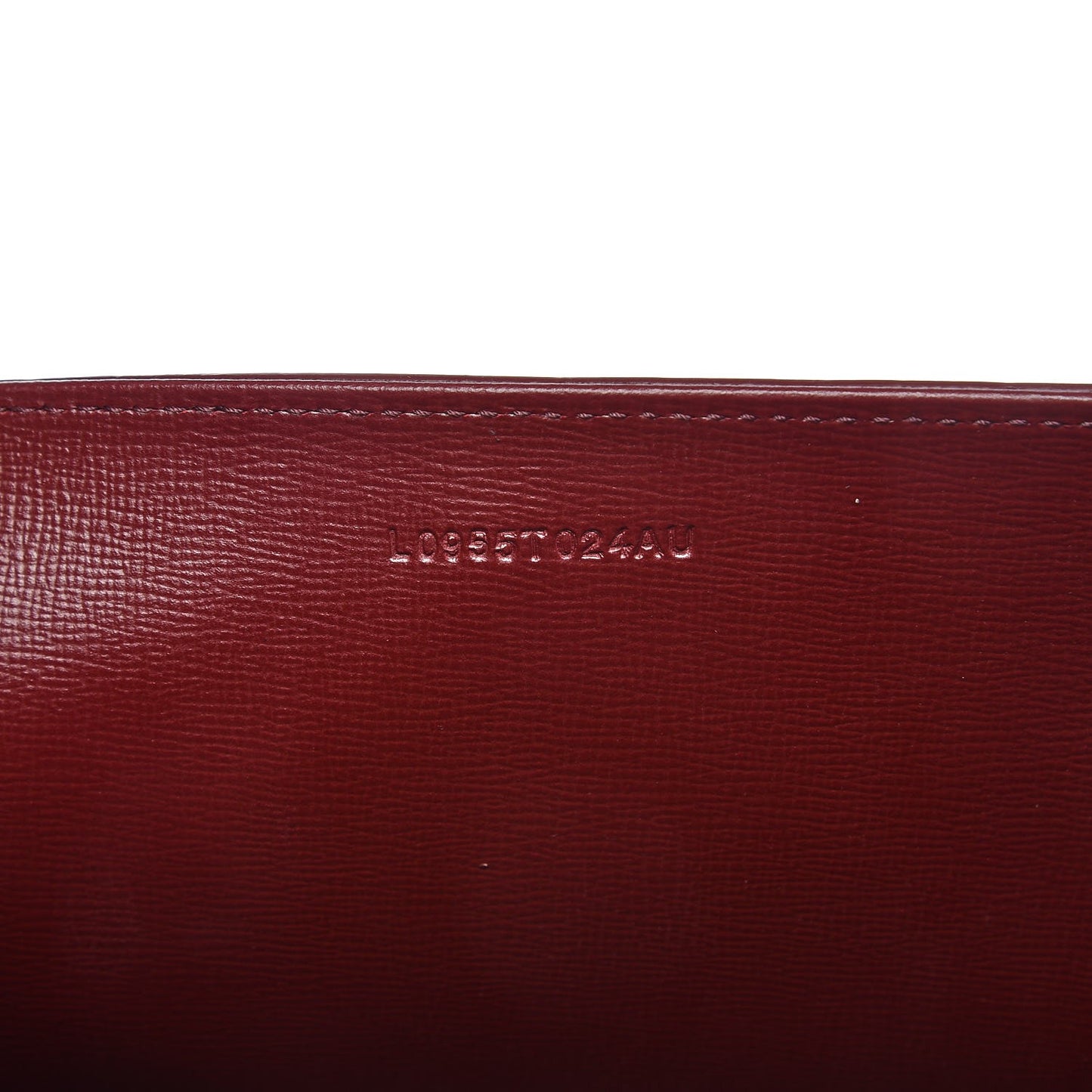 Grained Calfskin Small T Tote Cabernet