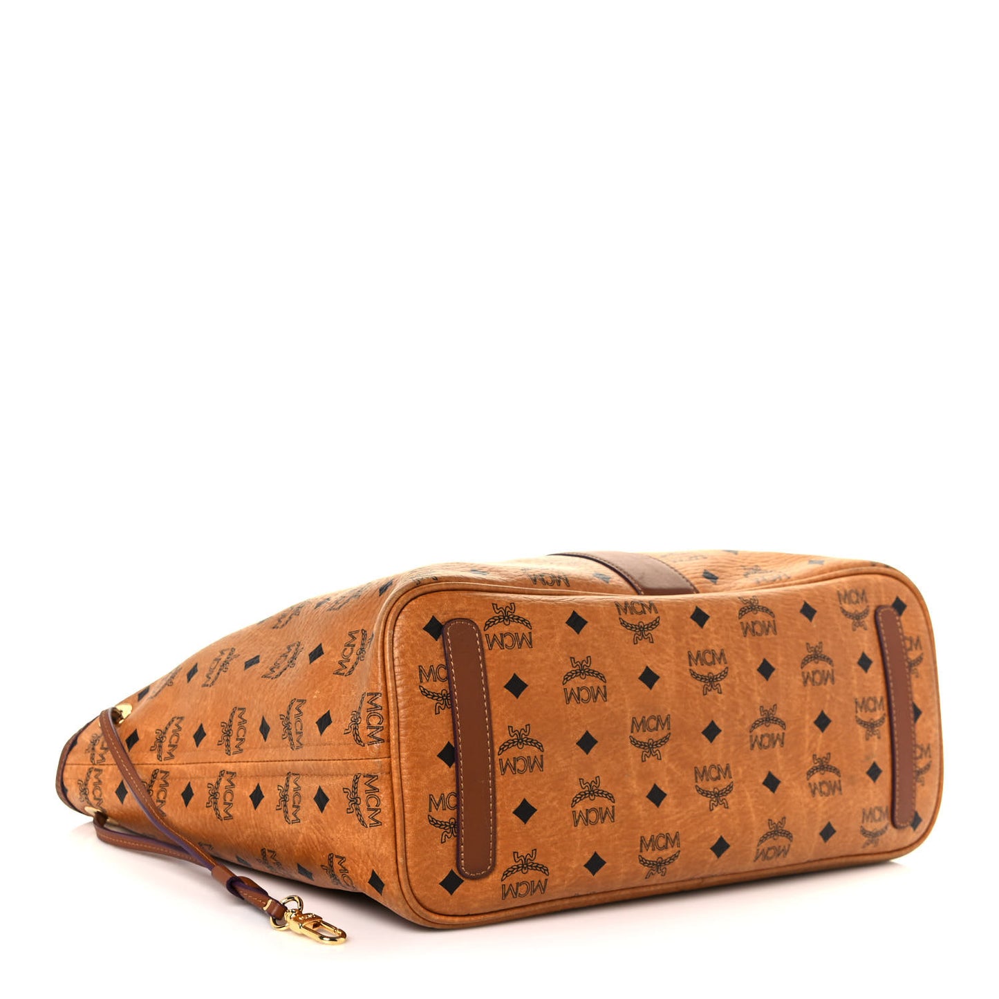 Visetos Medium Liz Reversible Shopper Tote Cognac