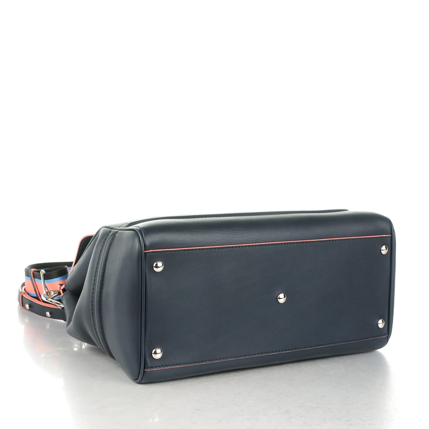 Calfskin Large Palazzo Empire Bag Deep Navy Flamingo
