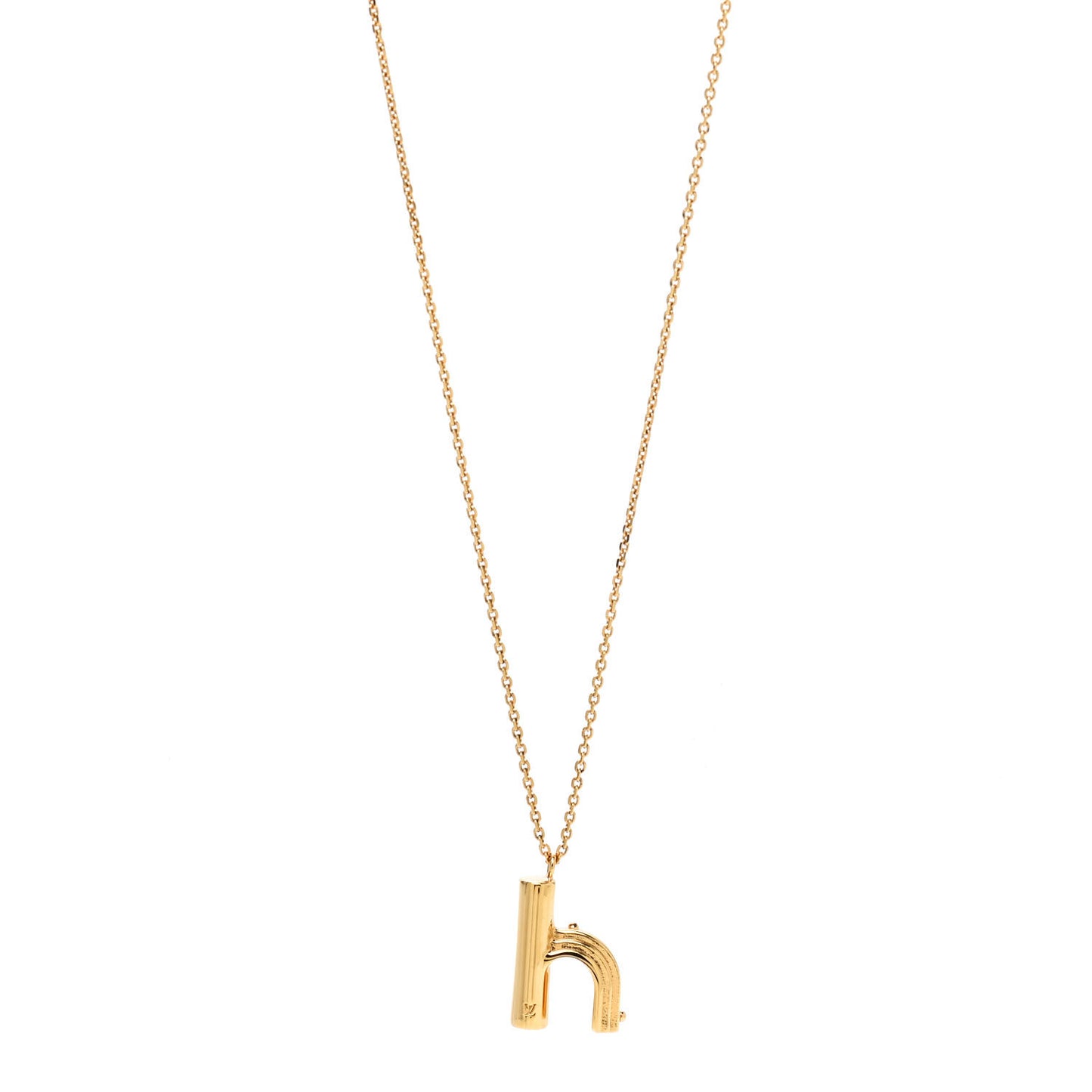 LV And Me Letter H Necklace Gold