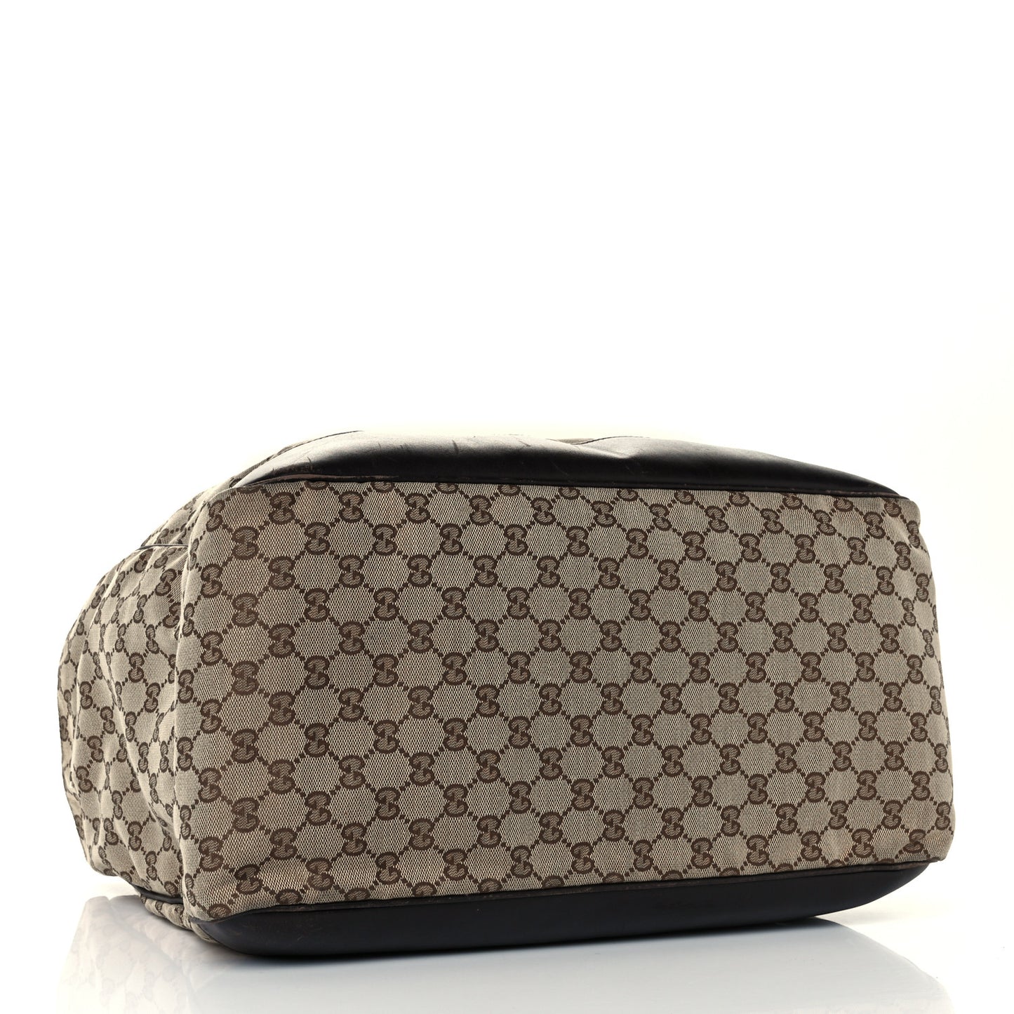 Monogram Web Dog Carrier Dark Brown