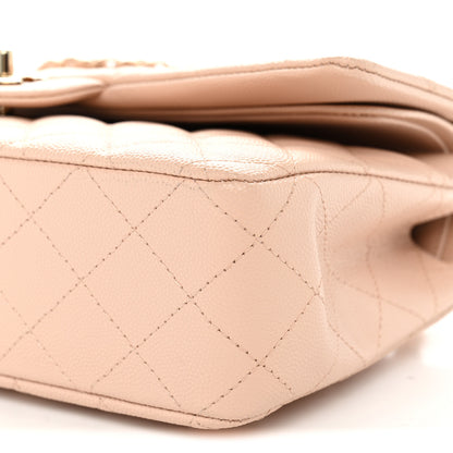 Chanel Caviar Quilted Medium Double Flap Light Beige 10 of 10