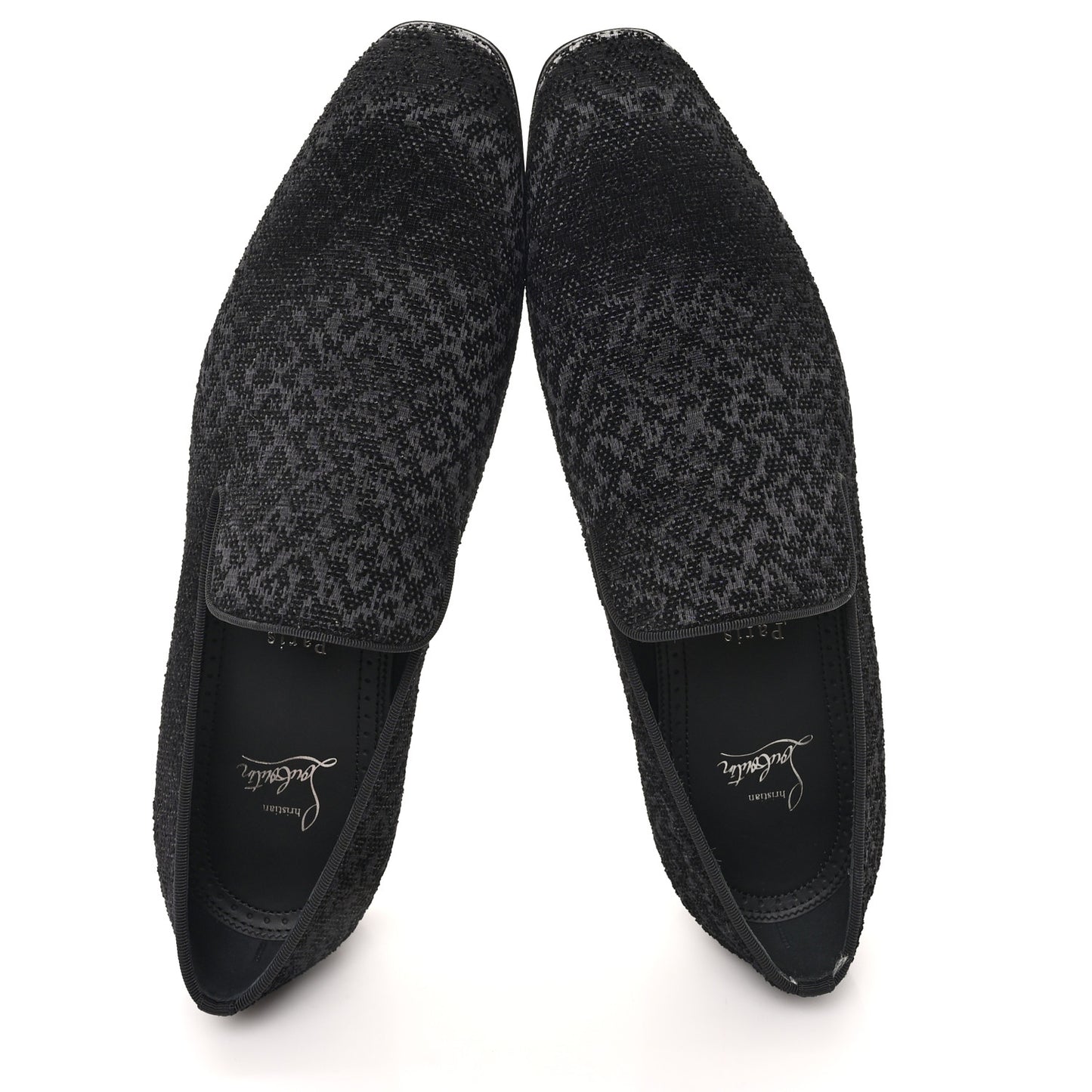 Tessuto Traviata Mens Dandelion Flat Loafers 43 Black