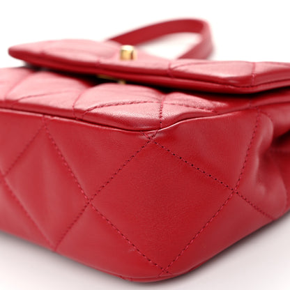 Chanel Calfskin Quilted Mini Charms Flap Red 10 of 10