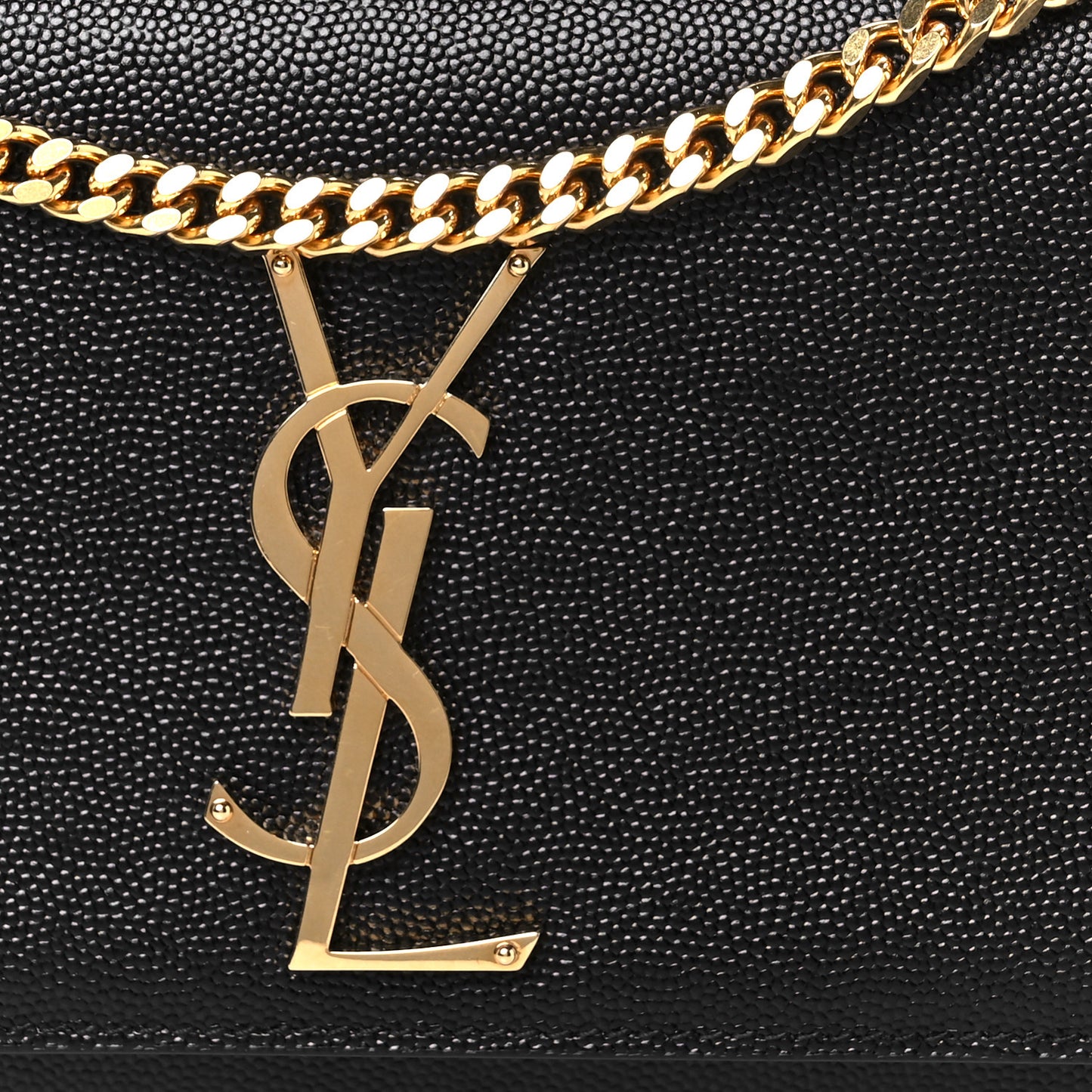 Grain De Poudre Small Monogram Kate Satchel Black