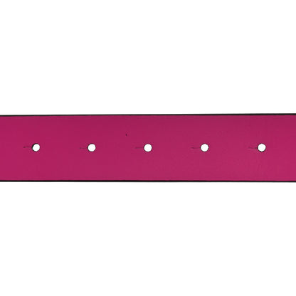 Valentino Garavani Calfskin VLogo 40mm Belt 85 34 Pink PP 4 of 5