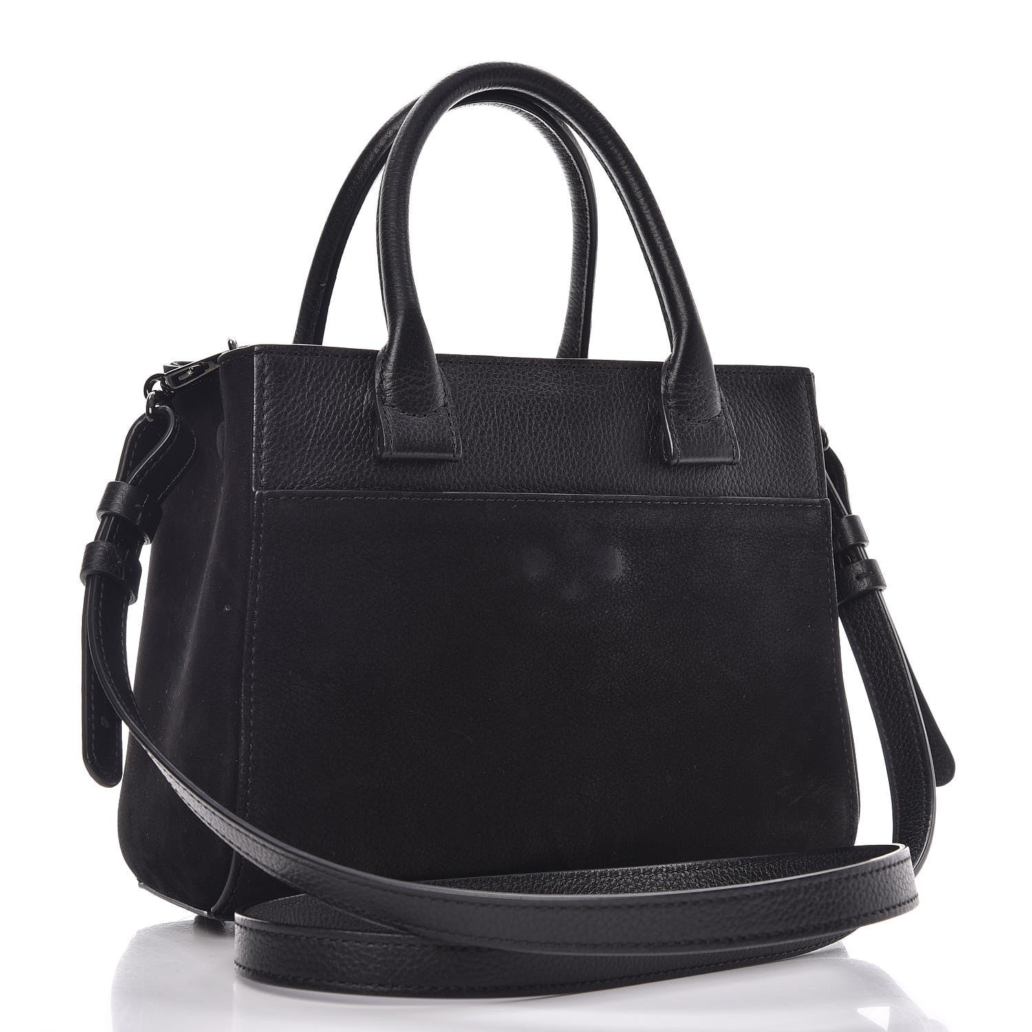 Chanel Nubuck Grained Calfskin Mini Neo Executive Shopper Tote Black 3 of 9