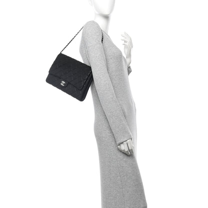 Chanel Iridescent Caviar Quilted Clutch With Chain Flap Black 2 of 10